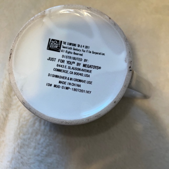 Simpson's HOMER & MARGE Holiday MUG Christmas NAUGHTY OR NICE 2011 SANTA XL - Picture 5 of 6